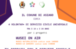 Il Comune di Asiago cerca 4 volontari di Servizio Civile Universale
