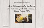 MENU DI PASQUA DA ASPORTO del Ristorante Hotel Belvedere di Cesuna valido dal 2 al 5 aprile 2021