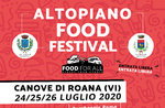 FOOD FOR ALL- Cibo di strada a Canove di Roana - Dal 24 al 26 luglio 2020