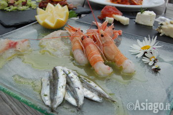 Antipasto di pesce crudo Val Formica 30 gennaio 2016