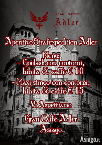 Aperitivo gran caffe adler di asiago per strafexpedition rad 2016