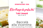 Baccalà alla Vicentina da asporto o a domicilio tutti i venerdì - Ristorante Belvedere di Cesuna