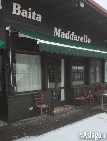 Baita Maddarello Asiago con la neve