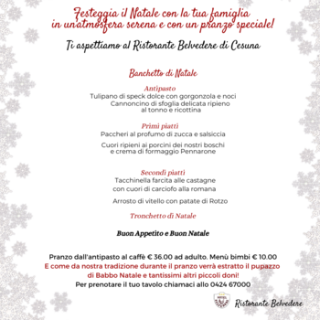 Banchetto natale belvedere