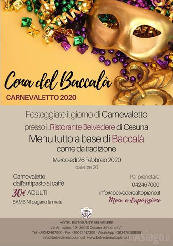 Carnevaletto all'Hotel Belvedere di Cesuna di Roana
