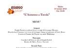 "Autunno a tavola" - Serata gastronomica a tema al ristorante Campomezzavia di Asiago - 19 ottobre 2019