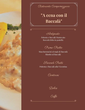 Cena di baccalà al Ristorante Campomezzavia di Asiago 2 marzo 2022