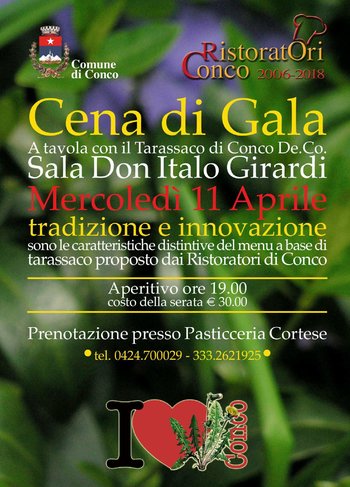 Cena di gala 2018 rassegna Tarassaco di Conco