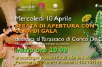 Serata di apertura con cena di gala per la rassegna "A Tavola con il Tarassaco di Conco" - 10 aprile 2019