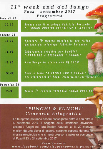 Contest Alla Ricerca del Fungo Porcino a Foza