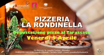 Degustazione pizze al tarassaco alla Rondinella