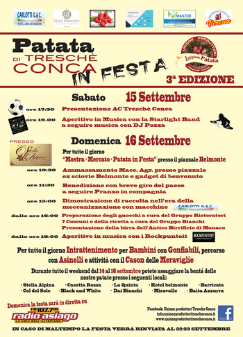 Festa Patata Treschè Conca 2018