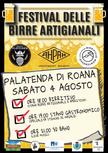 Festival delle Birre Artigianali a Roana 2018