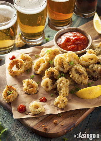 Frittura di calamari e birra Webcloud