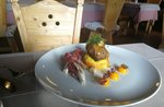 Aromen von Herbst-Themen-Dinner in der Berghütte Val Ant, Asiago Hochebene-20 Oktober 2018