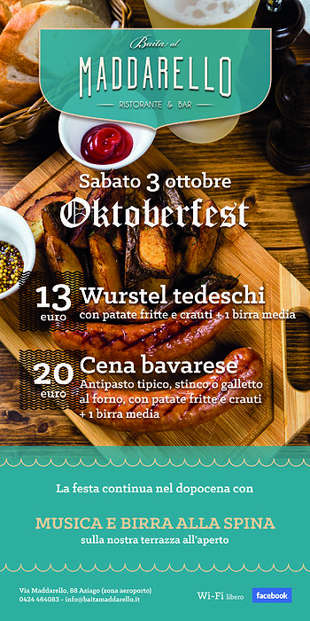 Locandina Oktoberfest Maddarello Asiago