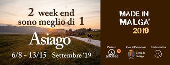MADE IN MALGA 2019 - Nationale Veranstaltung für Bergkäse in Asiengo 6.-8. und 13.-15. September 2019