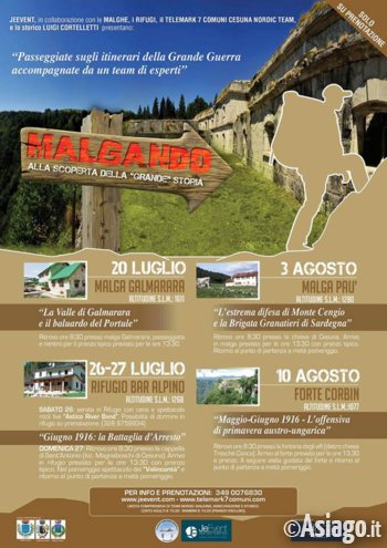 MALGANDO discovering great story, Asiago plateau 7/20/10 08/2014