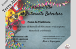 Carnival menu based on cod from belvedere restaurant in Cesuna