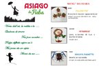 Menu bambini in occasione di Asiago Da Fiaba alla Malga Col Del Vento - 26-27 maggio 2018