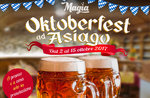 OKTOBERFEST at ASIAGO-themed menus at the Restaurant-Pizzeria MAGIC-From 2 to 15 October 2017