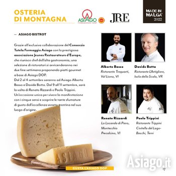 Osteria di Montagna Asiago Bistrot 2022