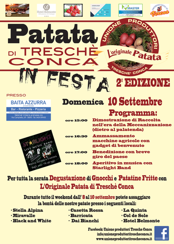 patata di Treschè Conca in festa 2017 patata di Treschè Conca in festa 2017