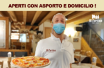 Servizio di ASPORTO E CONSEGNA A DOMICILIO della Trattoria Pizzeria Al Fortino durante il periodo natalizio 