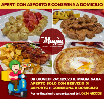 Pizzeria Magia consegna domicilio coronavirus natale 2020 fb