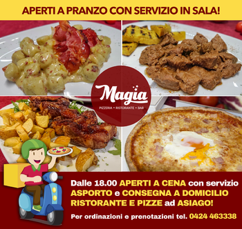Pizzeria ristorante Magia domicilio e asporto coronavirus novembre 2020 fb