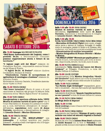 Pomopero 2016 programma 8 e 9 ottobre Pomopero 2016 programma 8 e 9 ottobre