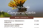 Mittag- und Abendessen zum Mitnehmen des Campomezzavia Restaurants in Asiago - 1,, 2, 3 Mai 2020