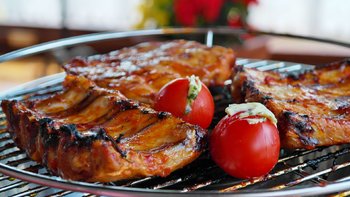 Ribs con salsa barbecue Ribs con salsa barbecue