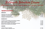 Takeaway and home delivery service of the Restaurant Hotel Belvedere in Cesuna during the Christmas period