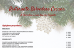 Menu d'asporto del Ristorante Hotel Belvedere di Cesuna per il periodo natalizio
