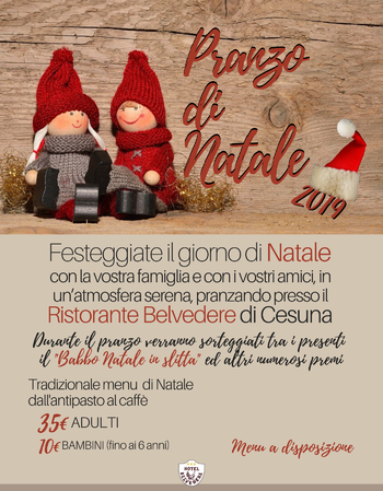 Ristorante Belvedere Cesuna Pranzo Natale 2019