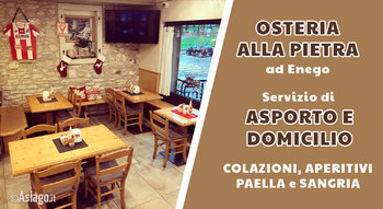 Servizio asporto e domicilio Osteria alla Pietra Enego