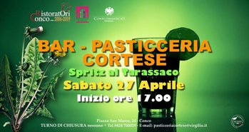 Spritz tarassaco al Bar Cortese Conco 2019