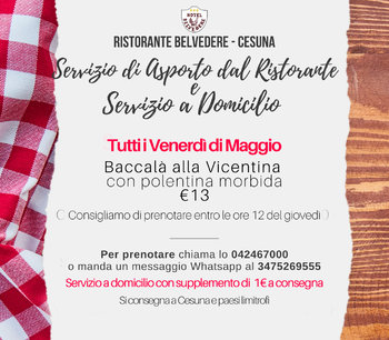 Venerdì baccalà a domicilio