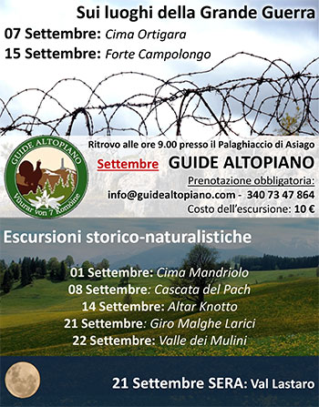 Guide Altopiano escursioni di settembre