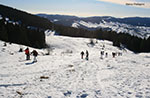 Snowshoe hike on Mount Zhong with plateau, January 26, 2014