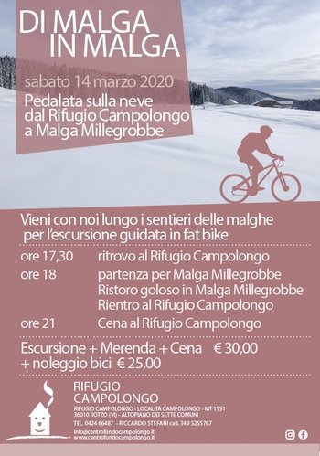 Escursione fat bike Campolongo