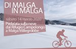 VON MALGA IN MALGA - Radfahren im Schnee von Campolongo Refuge nach Malga Millegrobbe - 14. März 2020