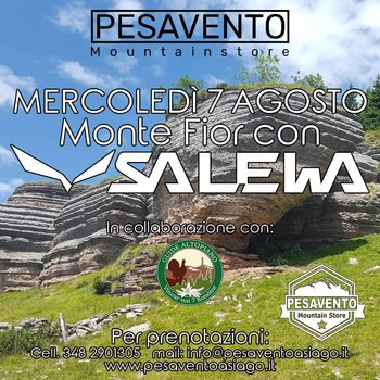 Escursione gratuita al Monte Fior con Pesavento Mountain Store Escursione gratuita al Monte Fior con Pesavento Mountain Store