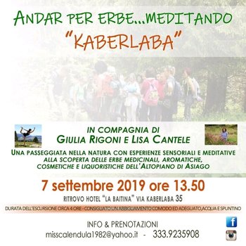 Escursione meditativa con L.Cantele e G.Rigoni - 7 settembre