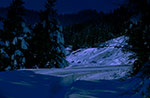 Night hike with snowshoes, Alpine Hut Bar, Saturday, February 15