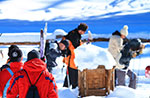 Family hike with snowshoes, Alpine Hut Bar December 21, 2014