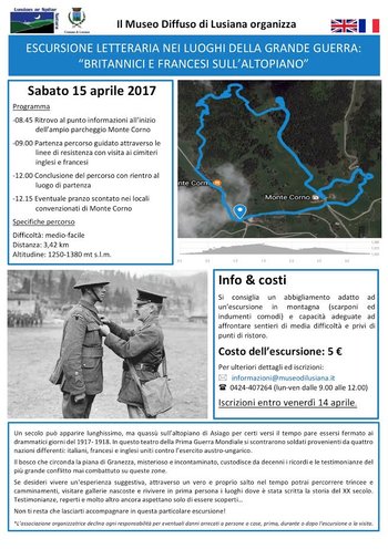 Escursione sul Monte Corno su Grande Guerra Escursione sul Monte Corno su Grande Guerra
