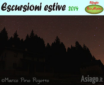 Escursione serale Parole al Chiaro di Luna - Rifugio Bar Alpino, Estate 2014