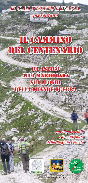 The Walk of the centenary, the great war, from Asiago to Marmolada